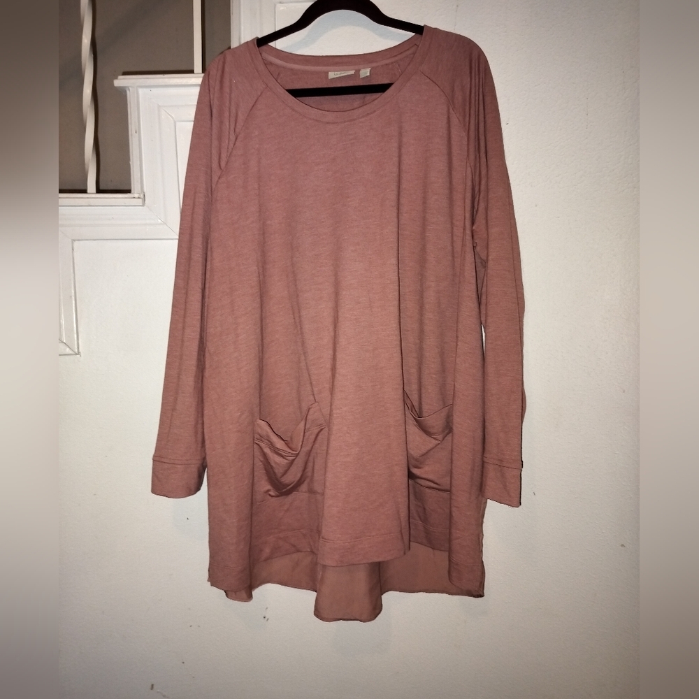 Women's Pink Long Sleeve Top